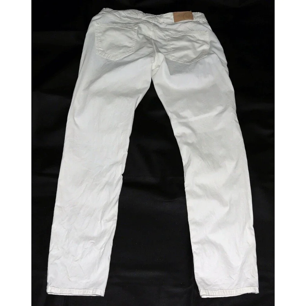 Peter Millar Crown Crafted Wayfare Men's Almond White Trousers Pants Size 33/32